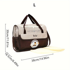 Large Waterproof Diaper Bag Backpack with Animal Print
