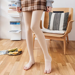 Solid Slim Tights High Waist Thermal Elastic Leggings Women's Stockings