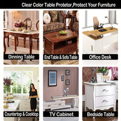 Clear Plastic Desk Protective Mat Ink Absorption PVC Cover