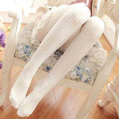Striped Pantyhose Retro Footed Stockings