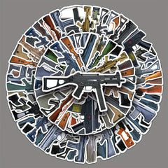 50pcs Military Graffiti Stickers DIY Waterproof Stickers