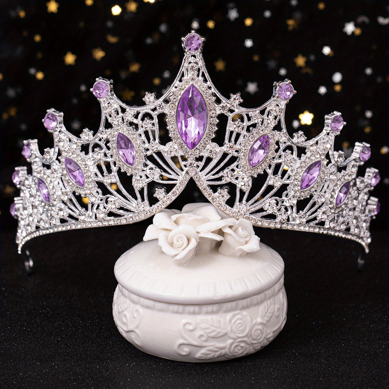 Rhinestone Crown Headband Wedding Bridal Hairband Party Tiara Decorations