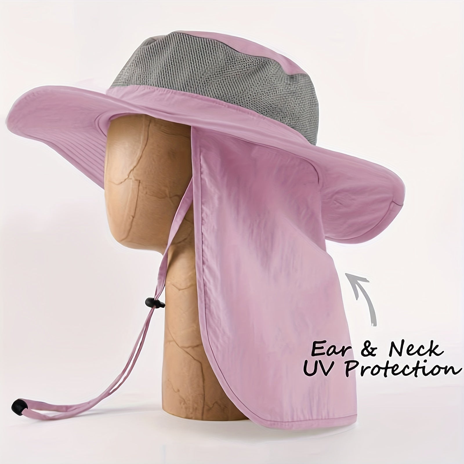 UPF 50 Sun Hat with Neck Flap Mesh Boonie Hats for Men & Women