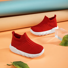 Boys Slip On Breathable Sock Shoes Soft Sole Sneakers for Outdoor Activities