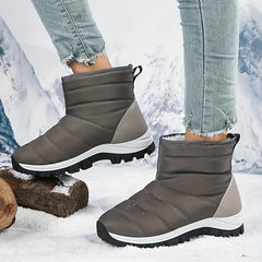 Non Slip Thickened Medium Tube Snow Boots Velvet Warm Shoes