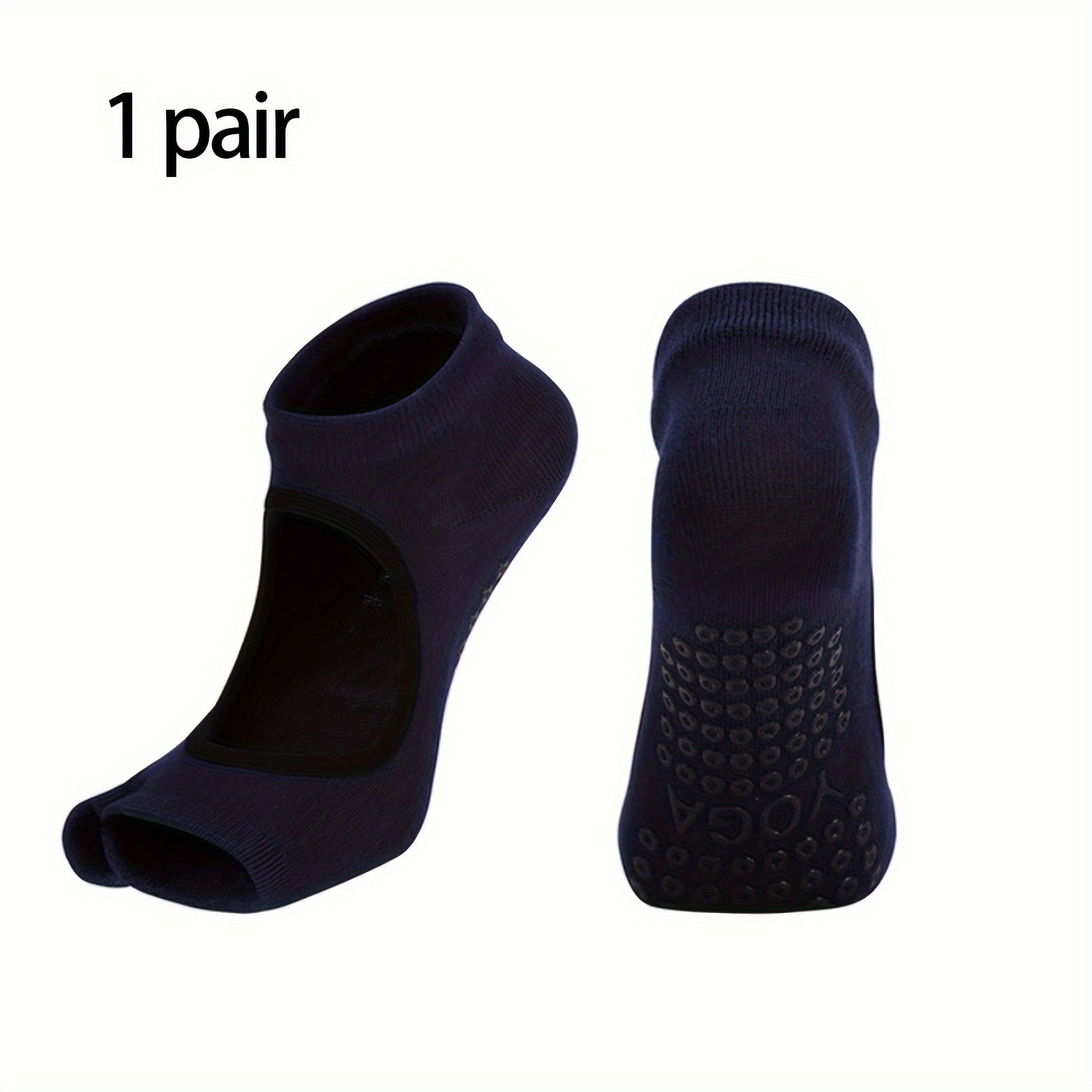 2 Pairs Split Toe Yoga Socks Open Toe Dance Socks Half Toe Pilates Socks