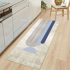 Light Runner Rug Grey Washable Carpet Delicate Hemming Floor Mat