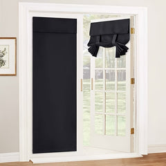 Solid French Blackout Door Curtain 66x173cm