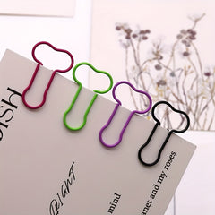 50pcs Cartoon Shaped Wire Paper Clips Unique Stationery Pins