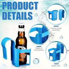 2pcs Water Cup Holder Plastic Cup Rack for Outdoor Swimming Pool Car