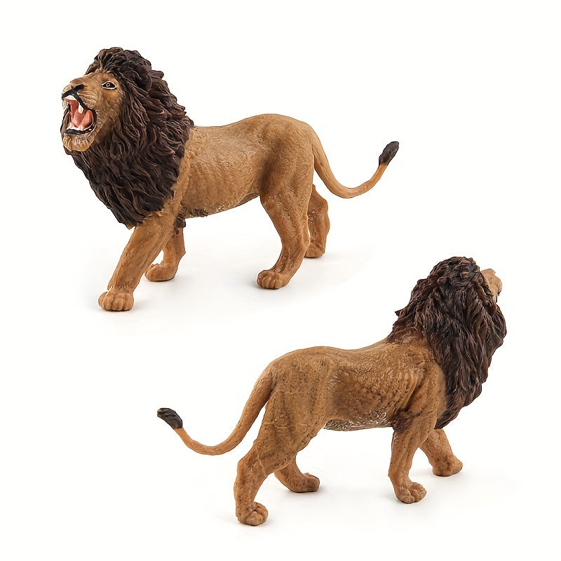 Realistic Lion Model Animal Model Toys Desktop Display Garden Display