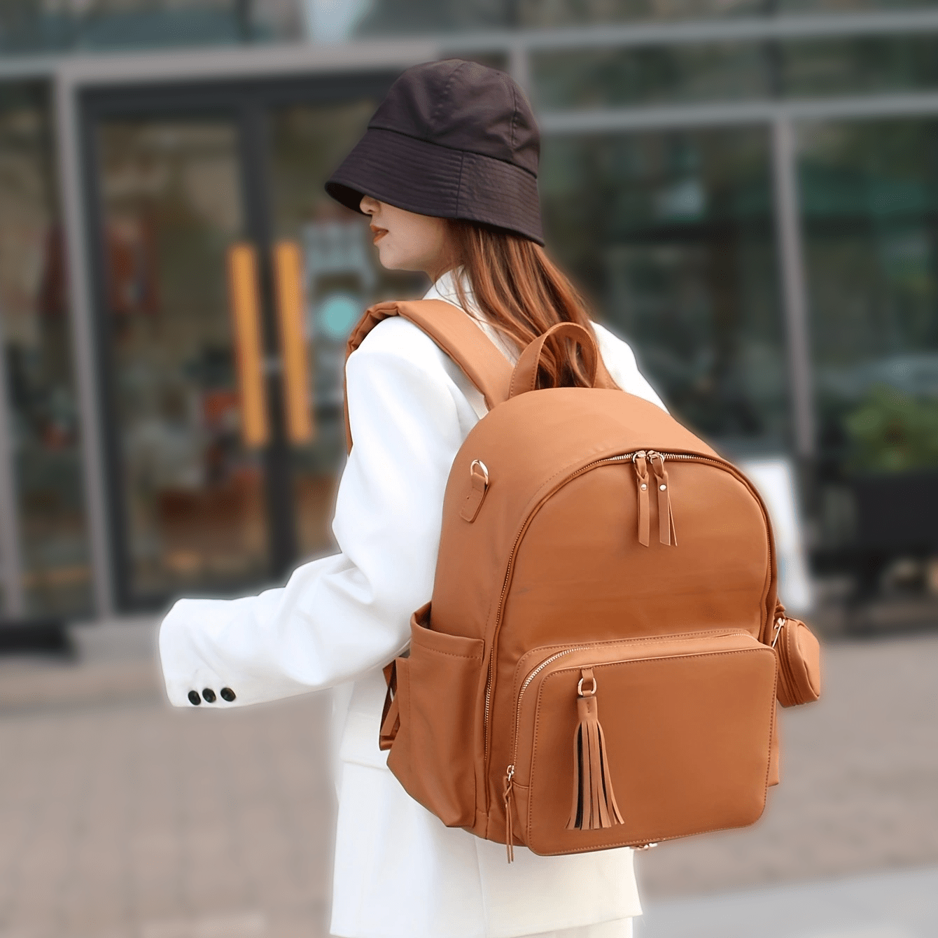 Multifunctional Mommy Bag Large Capacity Lightweight Waterproof Backpack