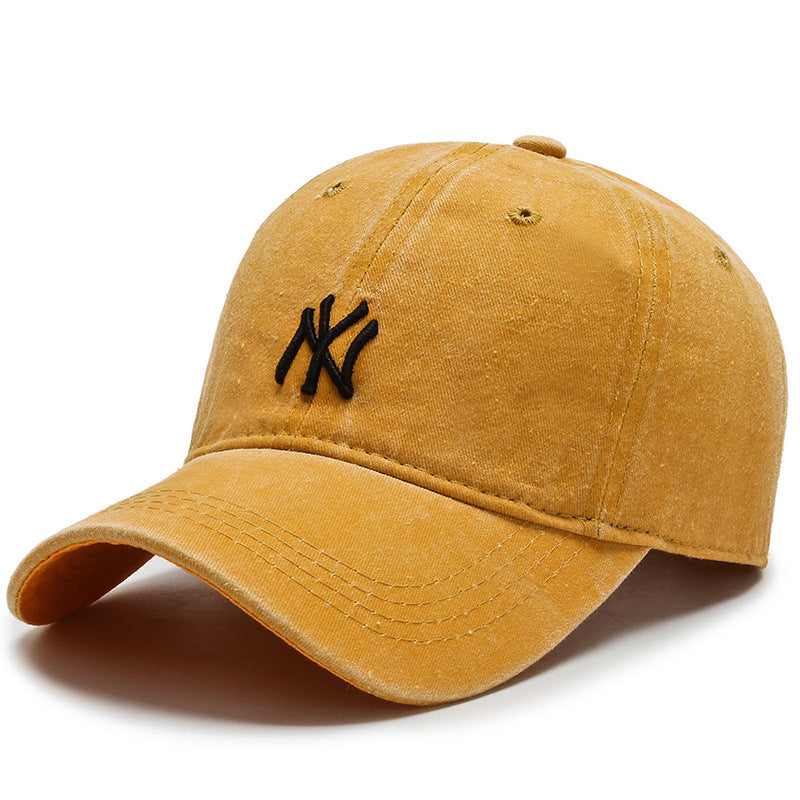 Vintage Embroidered Football Baseball Cap Unisex Denim Hat