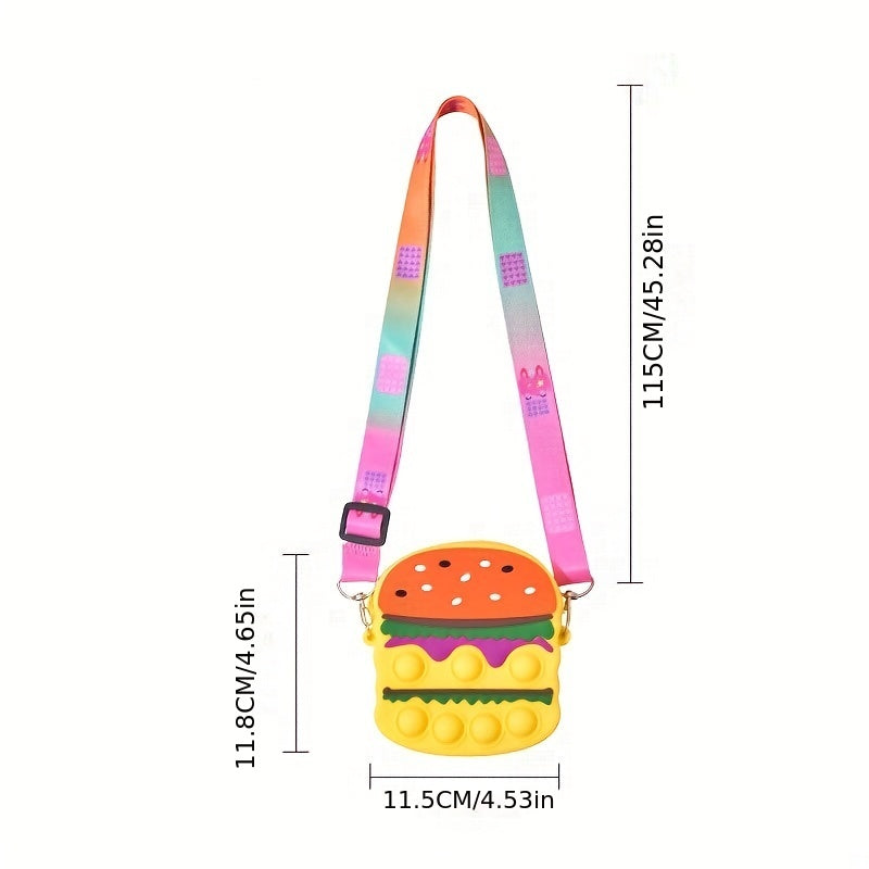 Candy Hamburger Shape Shoulder Bag for Girls