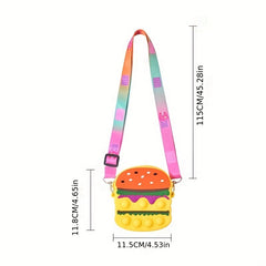Candy Hamburger Shape Shoulder Bag for Girls