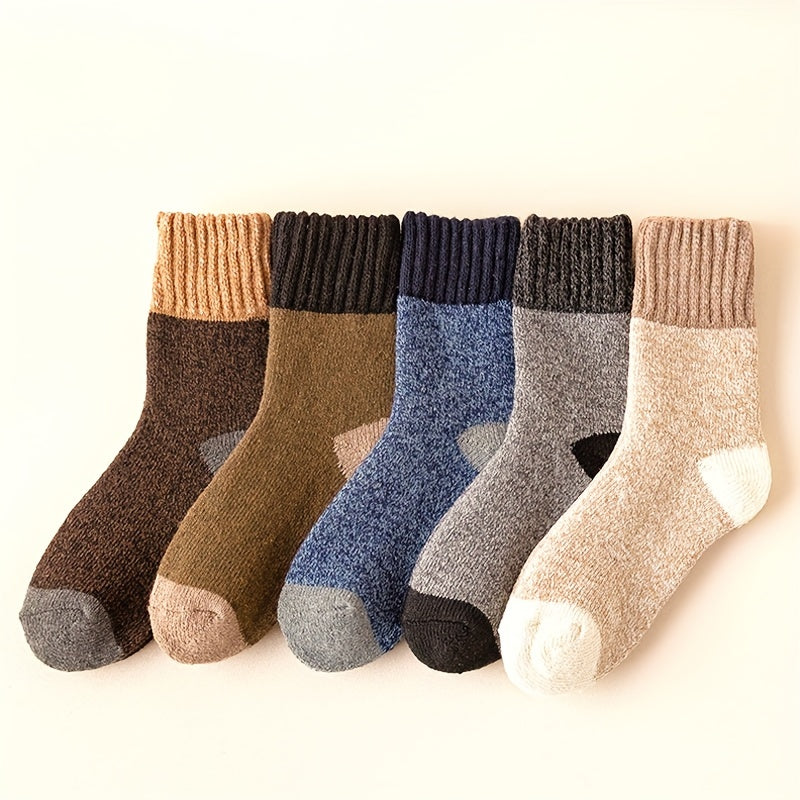 Men's Warm Casual Plus Velvet Mid-calf Socks
