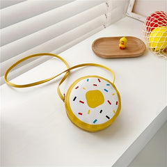 Kids Donut Crossbody Bag Small Round Shoulder Bag Coin Purse