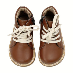 Girls Ankle Lace Up Boots Non Slip Comfortable Indoor Outdoor Travel