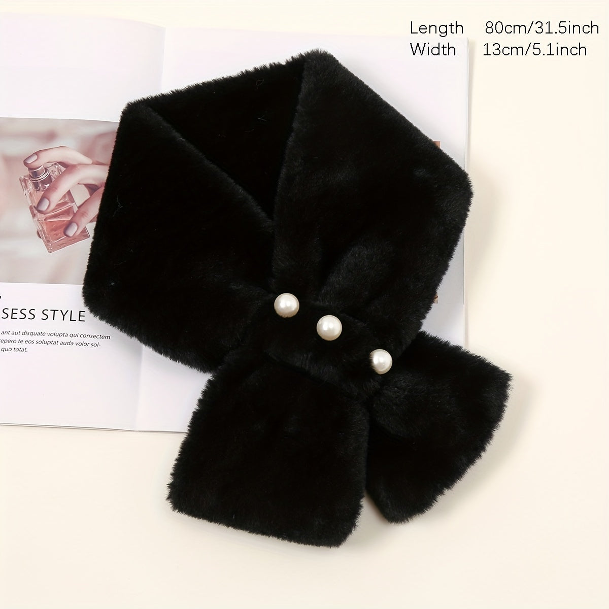 Soft Pearl Knit Scarf