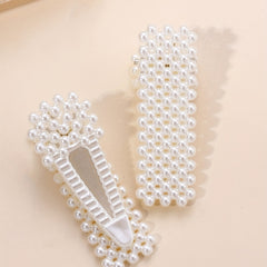 Adorable Pearl Hair Clips Set for Girls' Parties