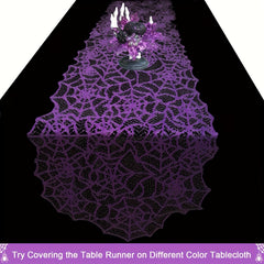 Halloween Spider Web Table Runner Party Decoration Supplies