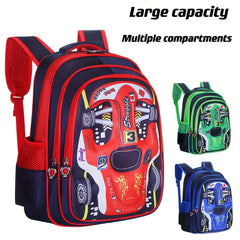 Boys' Children's Backpack Spine Protection Schoolbag