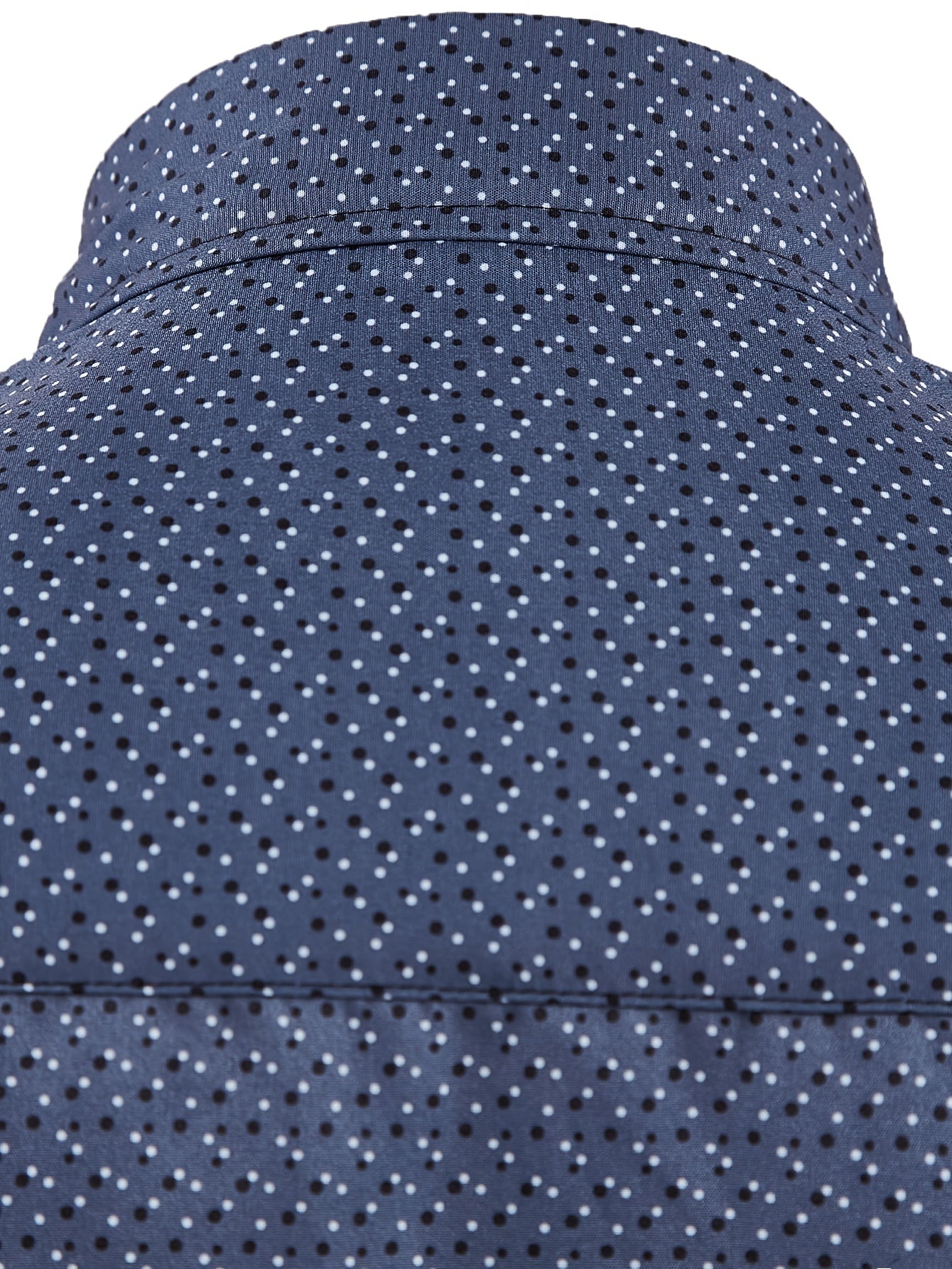 Men s Dot Printed Shirt Regular Fit Long Sleeves Turn Down Collar