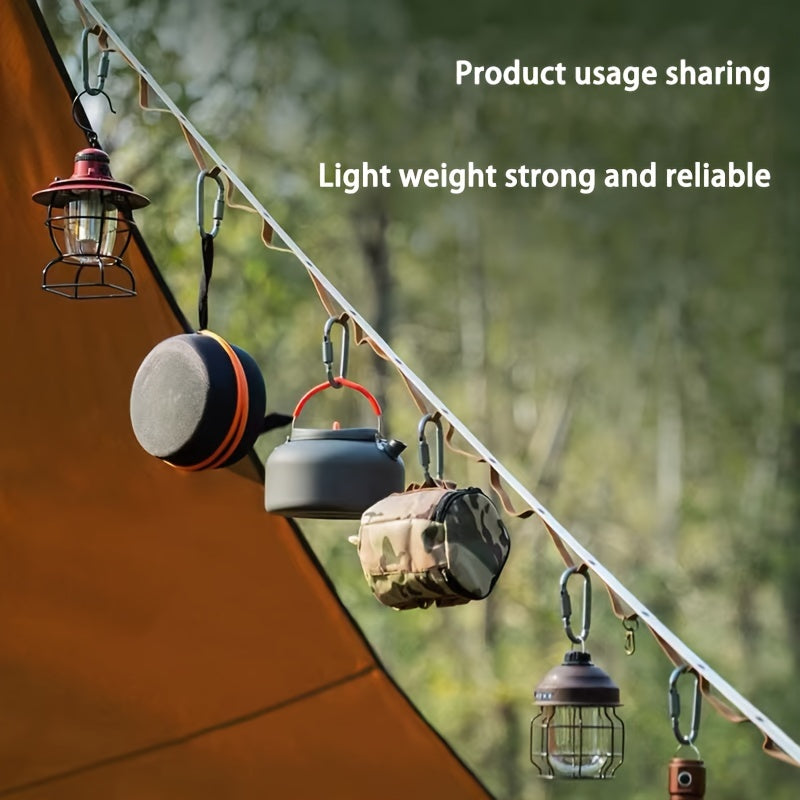 Thick Bottle Hanging Buckle Aluminum Alloy D ring For Camping