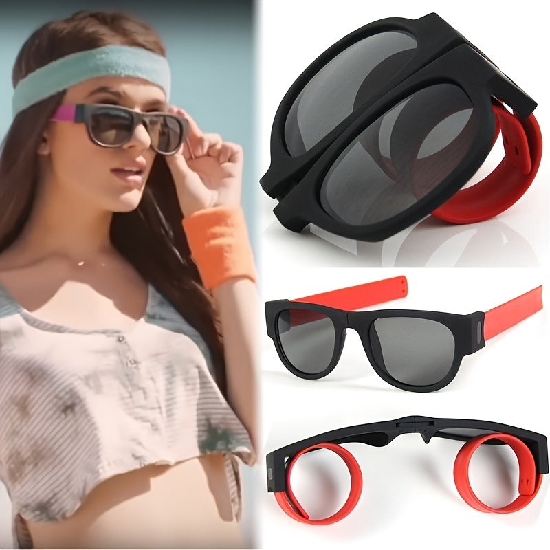 Snap Goggles Creative Glasses Sunglasses Wristband Bracelet