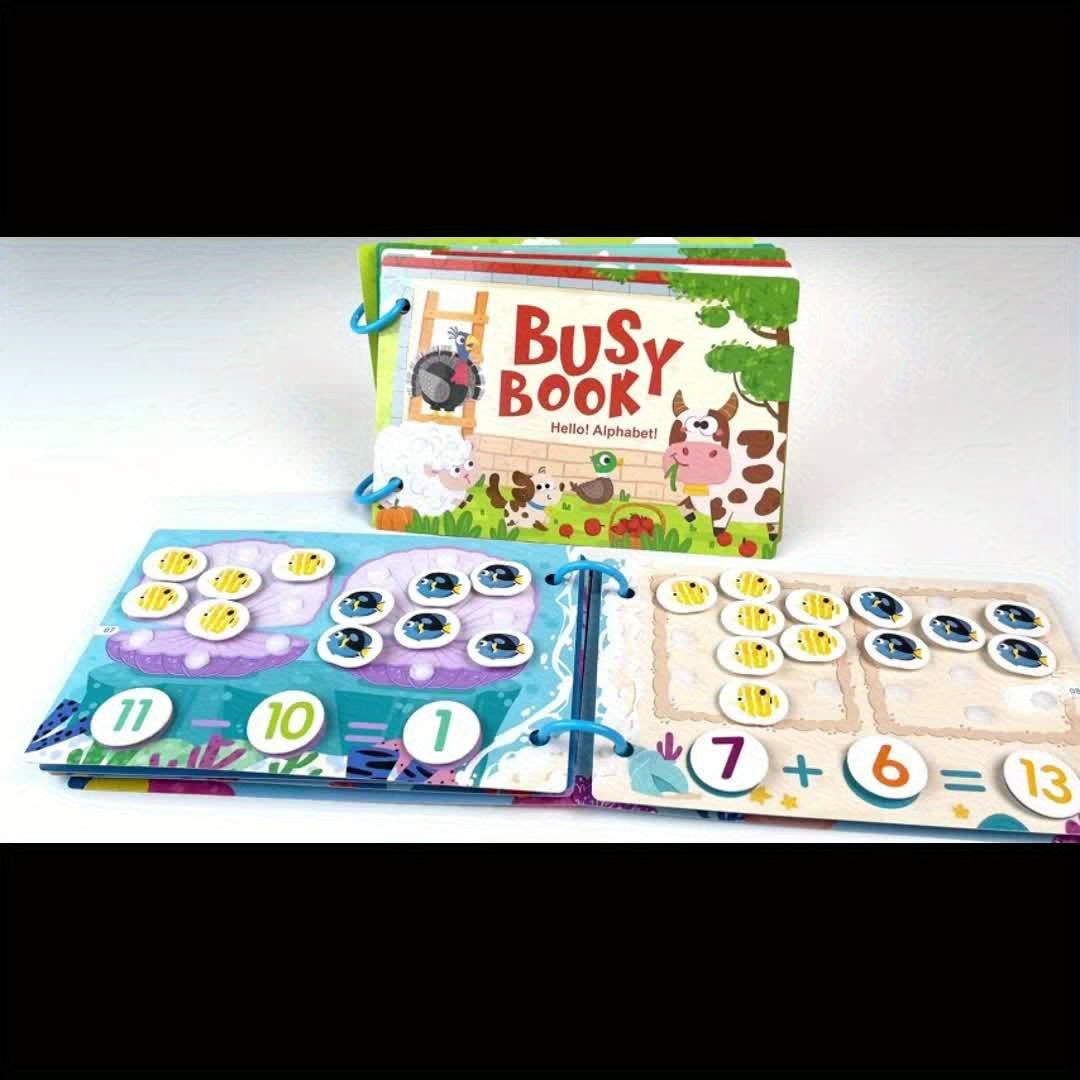Interactive Busy Book Educational Sensory Activity Flash Cards