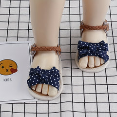 Bowknot Open Toe Sandals For Baby Girls Lightweight Anti Slip Sandals