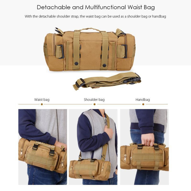 Tactical Waist Bag Molle System Camouflage Pocket Army Assault Bag