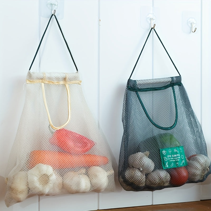 Hanging Vegetable & Fruit Mesh Storage Bag Lightweight Versatile Bag