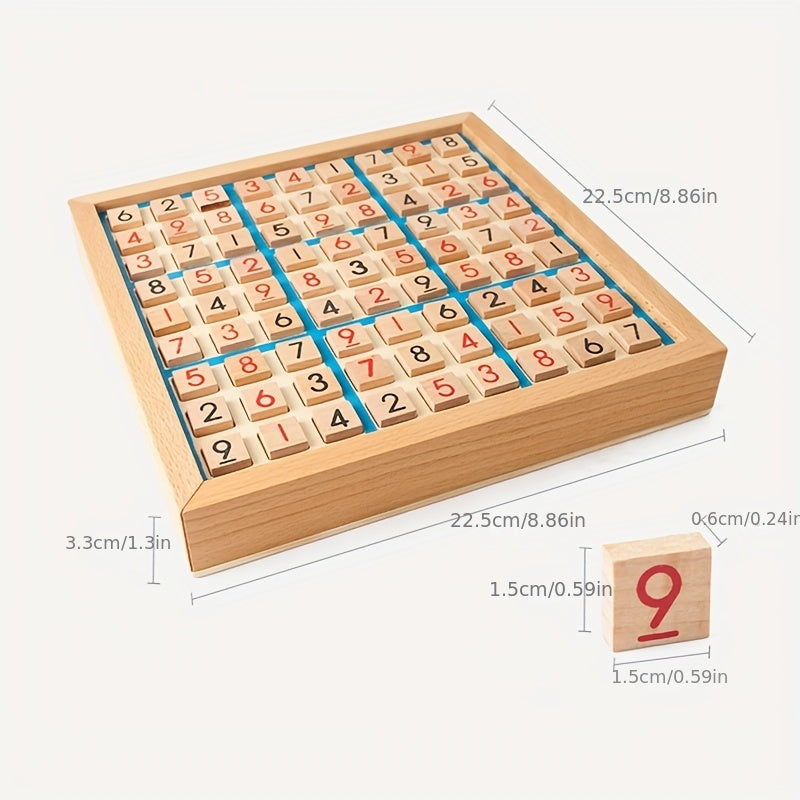 Wooden Sudoku Puzzle Game for Kids - Logical Thinking Puzzle Table Game
