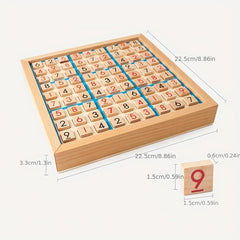 Wooden Sudoku Puzzle Game for Kids - Logical Thinking Puzzle Table Game
