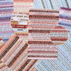 Inspirational Quotes Stickers for Scrapbooks, Diaries, Planners