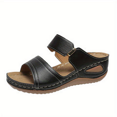 Women's Wedge Sandals Open Toe Outdoor Slides Slip On Anti-slip Sports Slippers