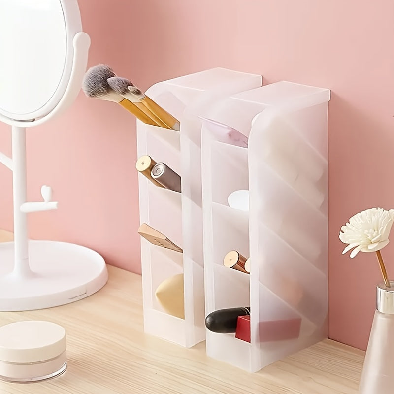 4 Piece Pen Storage Box Desktop Pencil Makeup Brush Storage Rack
