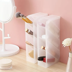 4 Piece Pen Storage Box Desktop Pencil Makeup Brush Storage Rack