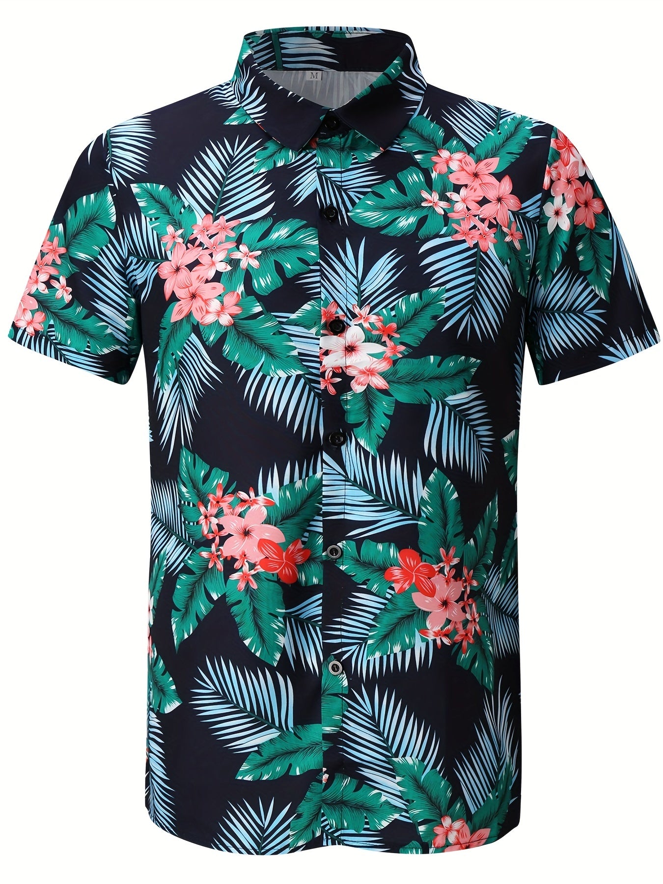 Hawaiian Style Print Men's Short Sleeve Shirt for Summer Vacation