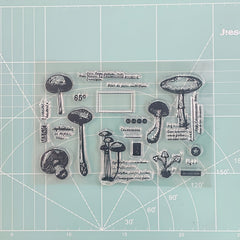 Transparent Mushroom Silicone Stamp for Crafts