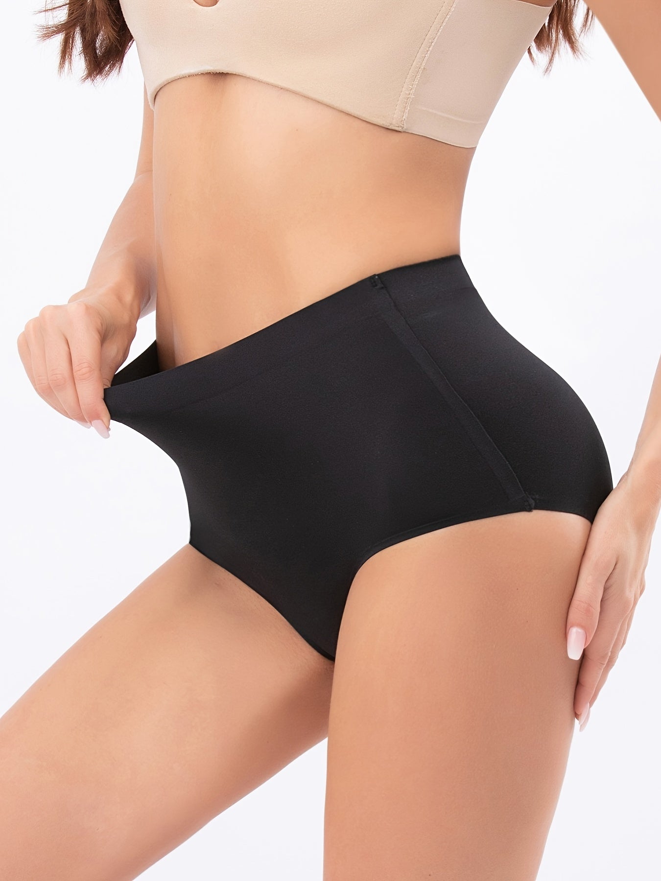 Seamless Mid Waist Briefs Panties For Women