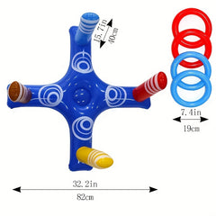 Inflatable Pool Ring Toss Game for Kids - Ideal for Pool Parties and Outdoor Fun