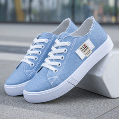 Men's Canvas Sneakers Lace up Casual Walking Shoes