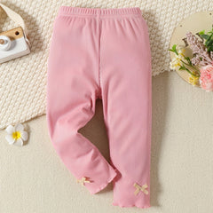 Toddler Girls' Cartoon Print Soft Slim Leggings Outwear