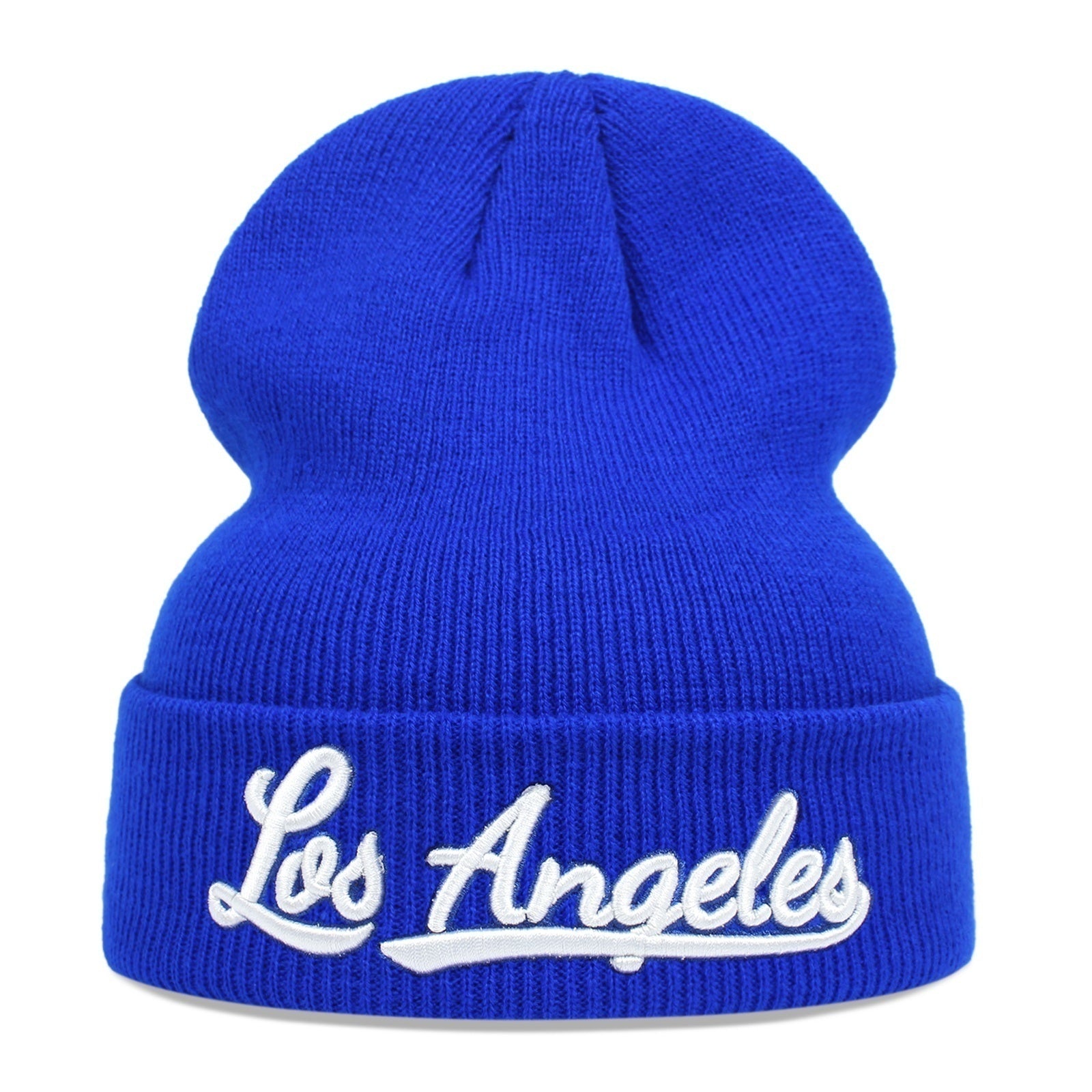 Men's Embroidered Wool Knit Hat