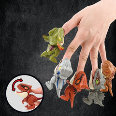 5pcs Finger Biting Dinosaur Toys Educational Kids Birthday Gift