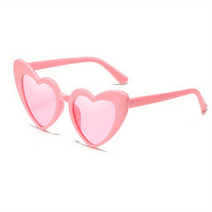 Y2K Heart Sunglasses Women Men UV400