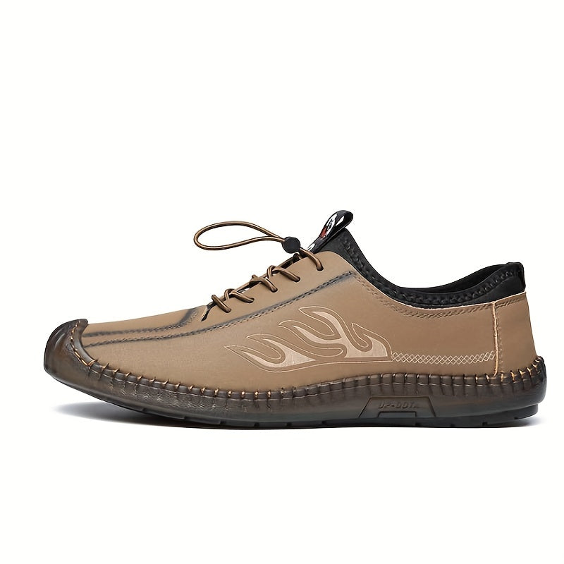 Men's Comfortable No Tie Sneakers Breathable Casual Walking Shoes