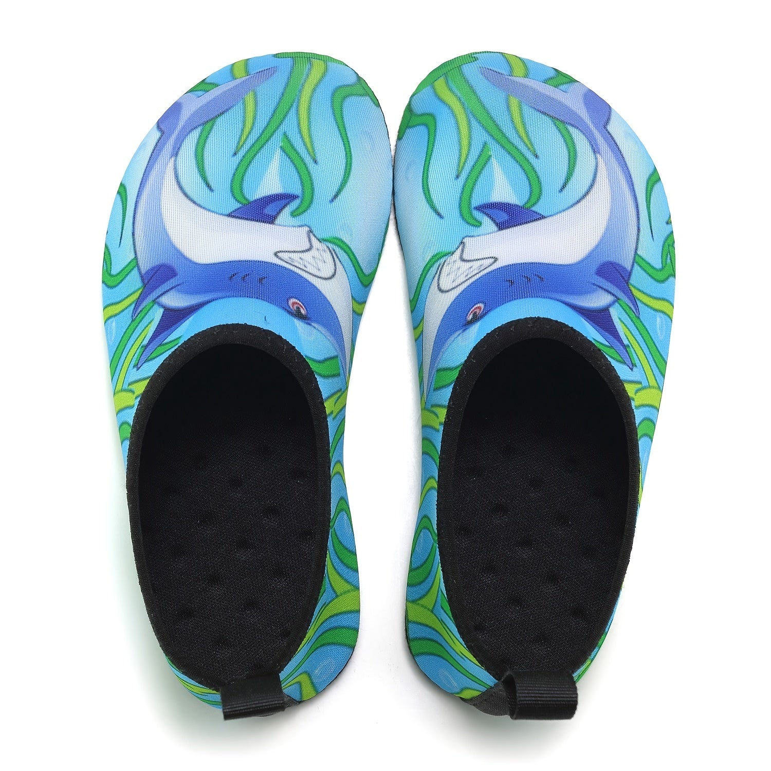 Kids Shark Print Water Shoes Lightweight Aqua Socks